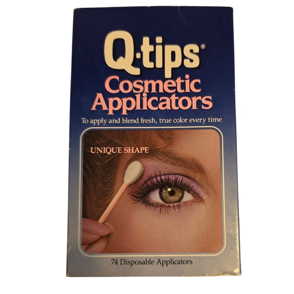 Vintage Q-tips Cosmetic Applicators‎  Count Cotton Tip Eye Makeup Blending